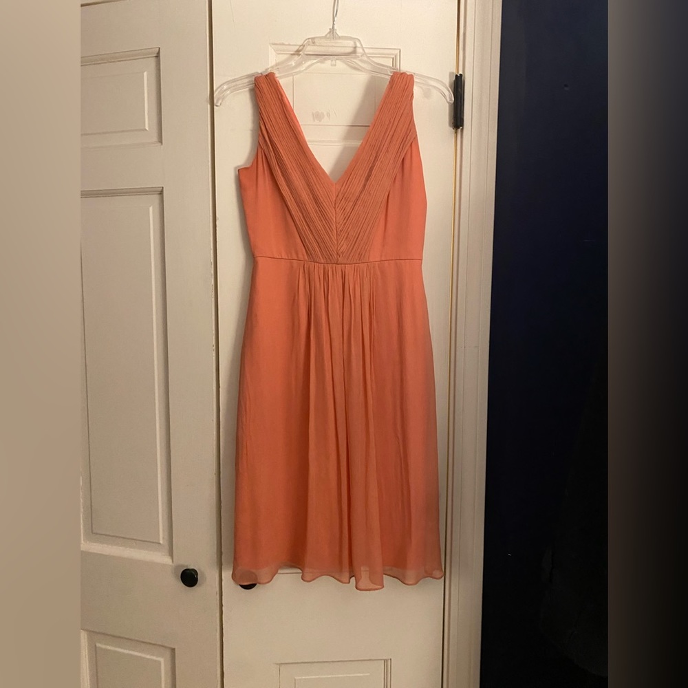 Coral pink chiffon dress. Worn once